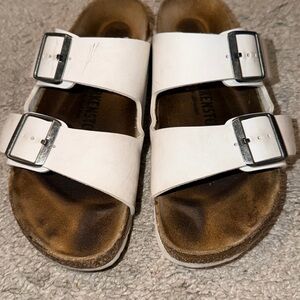 Birkenstock White Women's Slippers